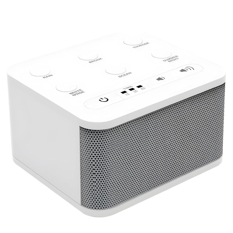 Big Red Rooster Sleep Sound Machine White Noise Device for Kids and Babies with Rain and Nature Sounds Portable Noise Cancellation for Nap Time Bedroom Nursery or Office 4x4x3 in